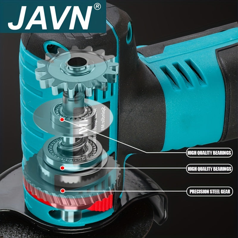 JAVN 12V Cordless Angle Grinder - 19500 RPM Powerful Electric Grinding & Polishing Machine