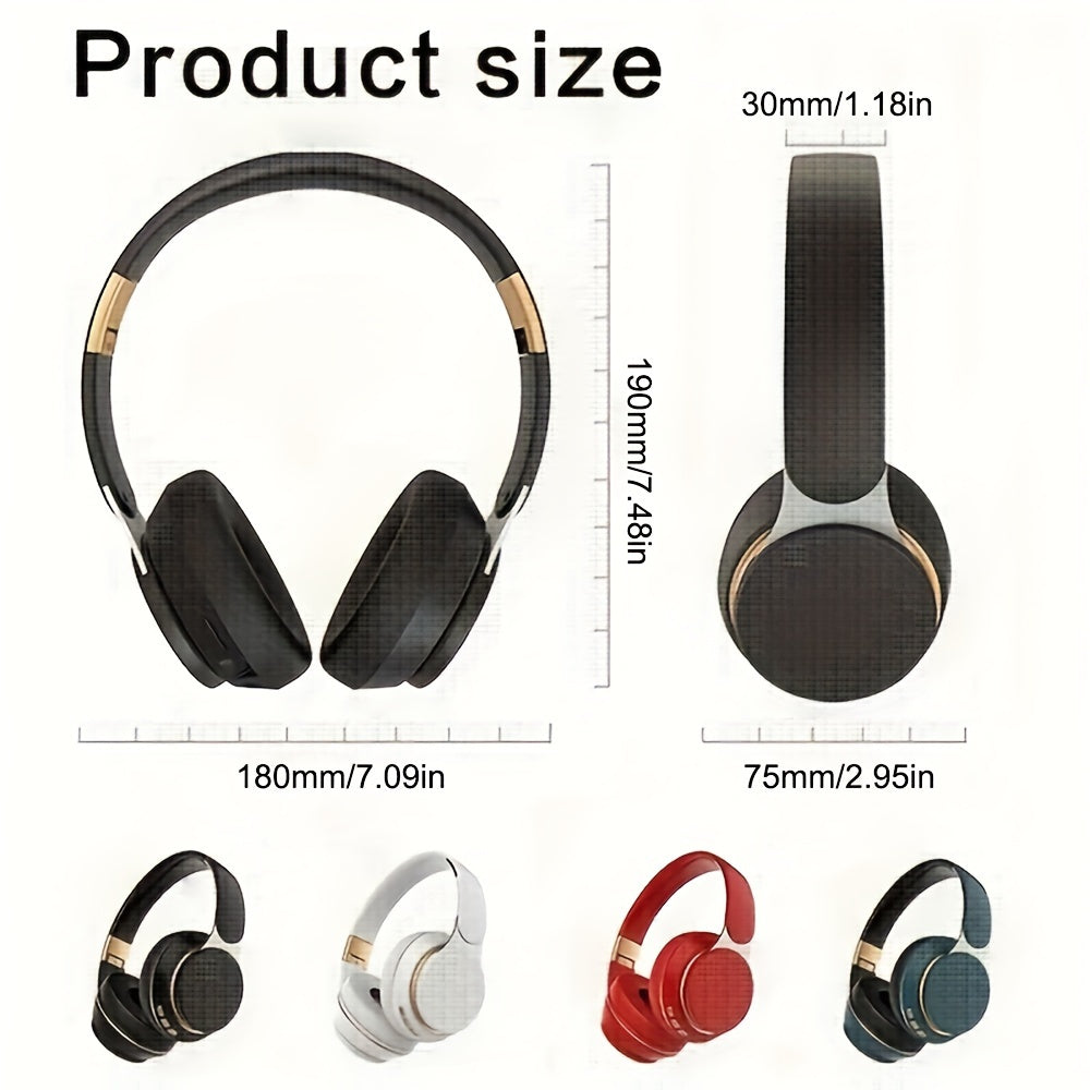 Headset with Surround Sound Wireless Gaming , Foldable Design & Large Battery