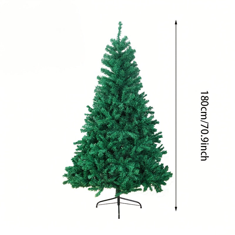 Tree 1pc Green Realistic Artificial Christmas Tree with Foldable Stand