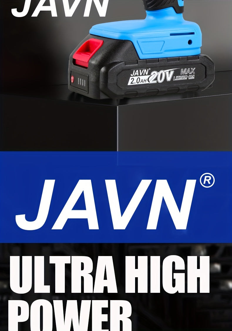 Screwdriver 1 Set JAVN 20V Cordless Drill Electric Screwdriver, Mini Wireless Power Driver DC Lithium-Ion Battery 3/8-Inch
