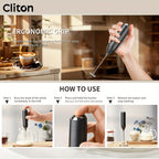 Frother 1pc Powerful Electric Milk Frother Handheld with Stainless Steel Stand, Battery Powered Mixer for Coffee, Smoothies, Latte, Matcha, Hot Chocolate, Mini Hand Blender 2025 Edition, Kitchen Gift, New Year Present, Valentine'S Da
