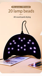 Nail Lamp Professional Quick-Dry /LED  - /LED Light Machine for Fast Gel Polish, LCD Display & Operation (Adapter-Free) - & Salon Use, Low-Power /Blue Light for -Free Nail Hardening, No Odor