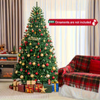 Tree 1pc Green Realistic Artificial Christmas Tree with Foldable Stand
