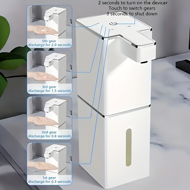 Soap Dispenser Four-Speed Adjustable Automatic , 400ml Extra Large Capacity