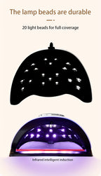 Nail Lamp Professional Quick-Dry /LED  - /LED Light Machine for Fast Gel Polish, LCD Display & Operation (Adapter-Free) - & Salon Use, Low-Power /Blue Light for -Free Nail Hardening, No Odor