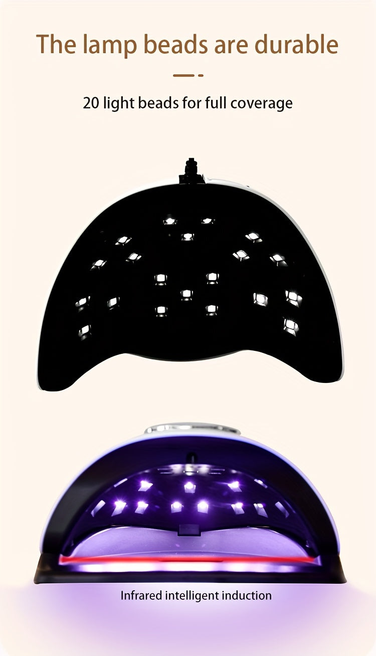 Nail Lamp Professional Quick-Dry /LED  - /LED Light Machine for Fast Gel Polish, LCD Display & Operation (Adapter-Free) - & Salon Use, Low-Power /Blue Light for -Free Nail Hardening, No Odor