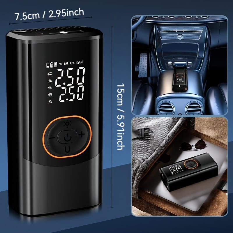 Tire Inflator with Digital Pressure Gauge Portable