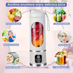 Blender and Handheld Juicer USB Charging Portable Cordless