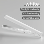 Straightener and Curler 2-in-1 , USB-Powered Mini Styler, Dual Use, Heat-Resistant, Portable Travel, Frizz-Free, Shiny & Smooth – Multi-Func