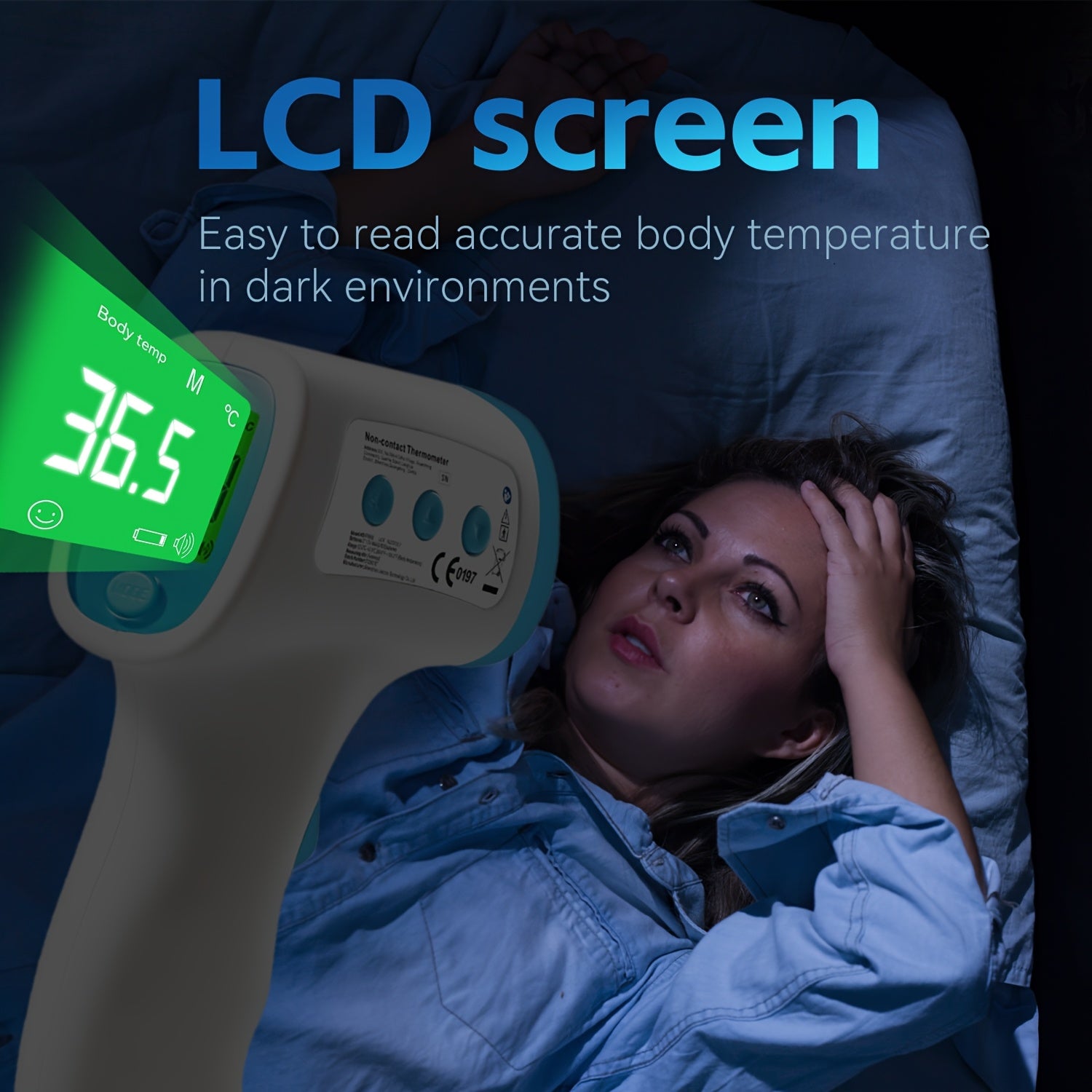 Thermometer Touchless 3-in-1  – Infrared, LCD, Fever Alert