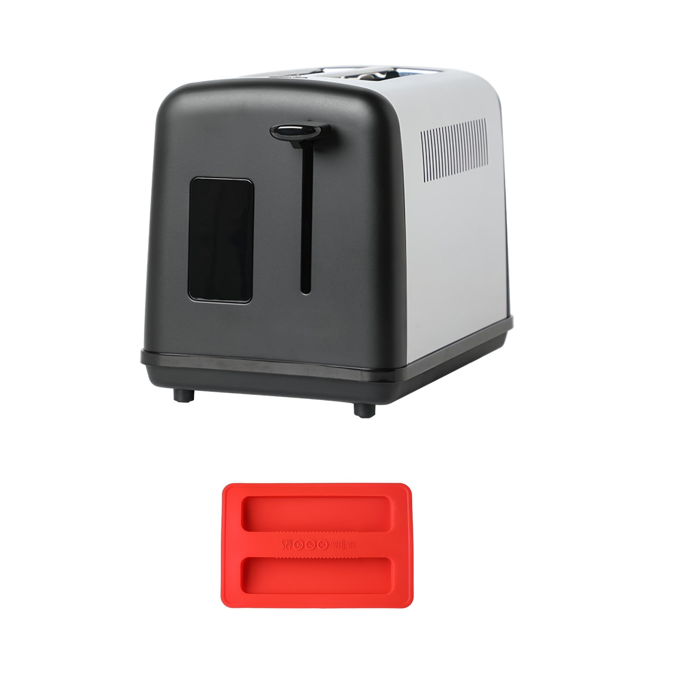 Toaster 1pc 2 Slice  with LED Touch Screen And Digital Countdown Timer Stainless Steel Bread Toasting with Extra Wide Slot And Cancel Defrost Reheat Function 6 Shade Settings Removable Slide Out Crumb Tray Cord-storage Base An