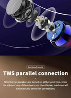 Speaker Mini  High appearance level Small steel cannon: Portable music player M3 wireless