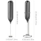 Frother 1pc Powerful Electric Milk Frother Handheld with Stainless Steel Stand, Battery Powered Mixer for Coffee, Smoothies, Latte, Matcha, Hot Chocolate, Mini Hand Blender 2025 Edition, Kitchen Gift, New Year Present, Valentine'S Da