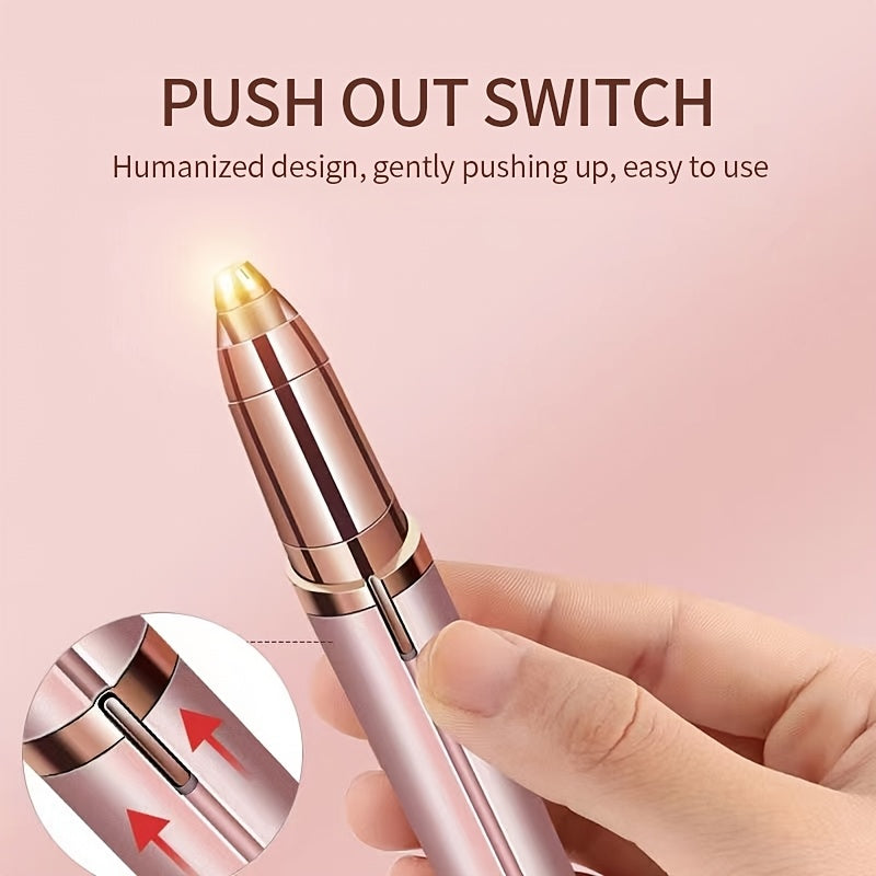 Eyebrow Trimmer for Men & Women -USB- Electric  Automatic Hair Removal Pen with Stainless Steel Blade