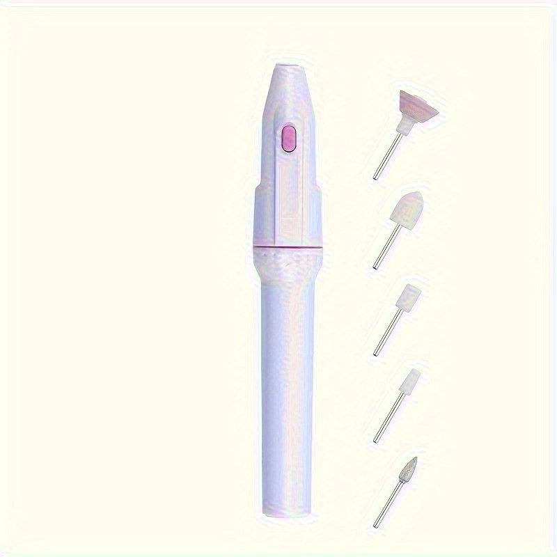 Nail File Electric, Electric Manicure Pedicure Nail Drill Set, 5in 1 Professional Electric Nail File, Grinder Grooming Personal Manicure And Pedicure Nail Art Tools