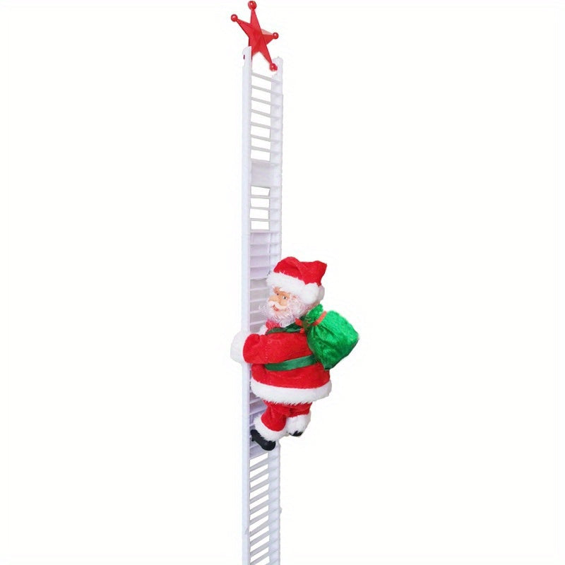 Christmas Decoration Gifts Climbing Santa, Santa Climbing Ladder, Santa On a Ladder