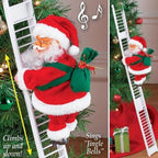 Christmas Decoration Gifts Climbing Santa, Santa Climbing Ladder, Santa On a Ladder