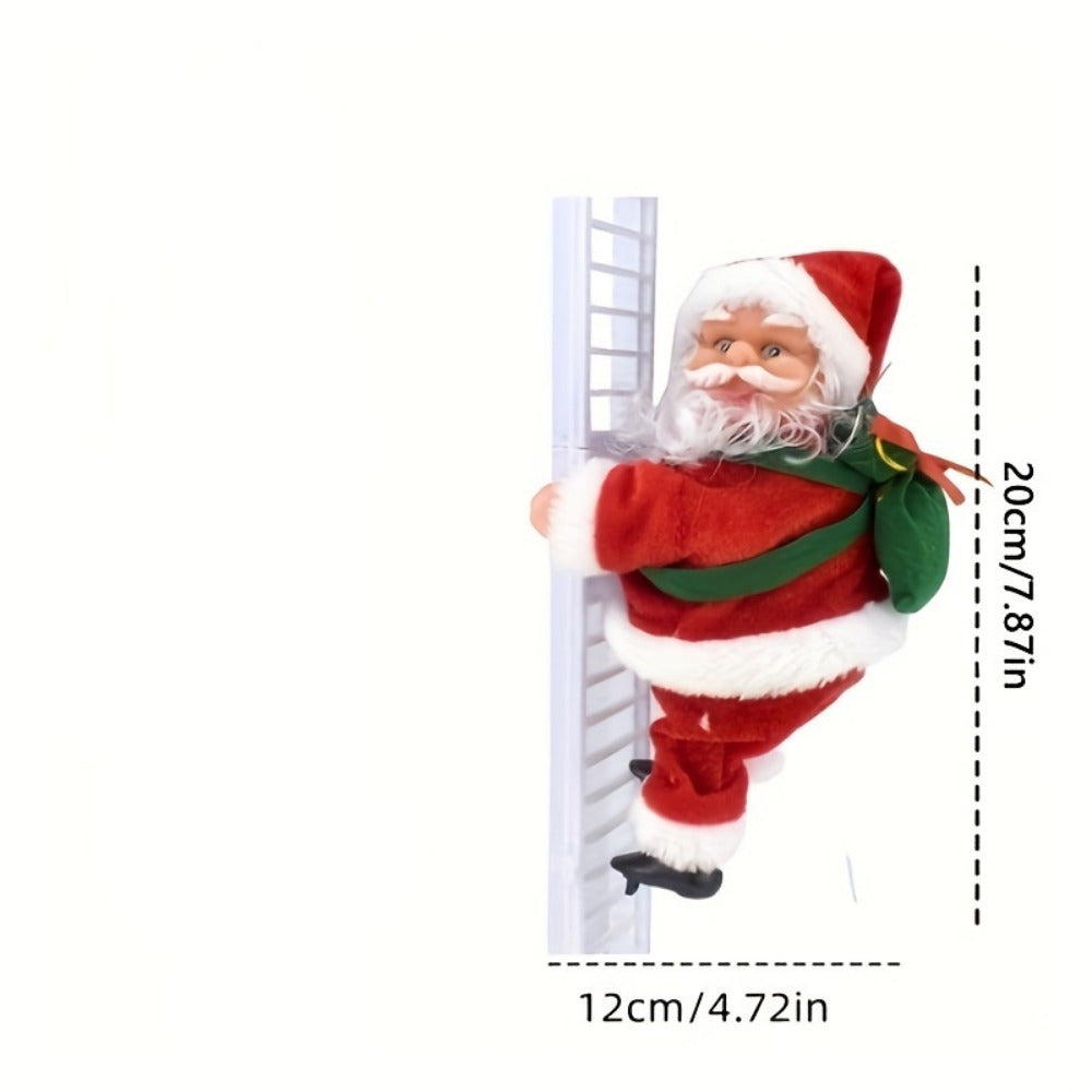 Christmas Decoration Gifts Climbing Santa, Santa Climbing Ladder, Santa On a Ladder