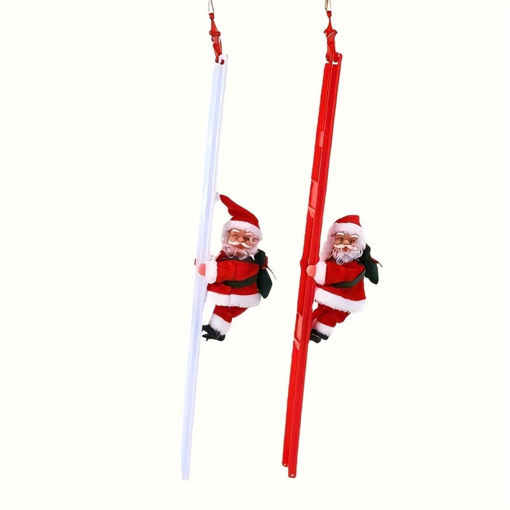 Christmas Decoration Gifts Climbing Santa, Santa Climbing Ladder, Santa On a Ladder