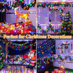 Light string 1000/300 LED Christmas  plug-in type, ultra long green flashing LED string light, PVC material