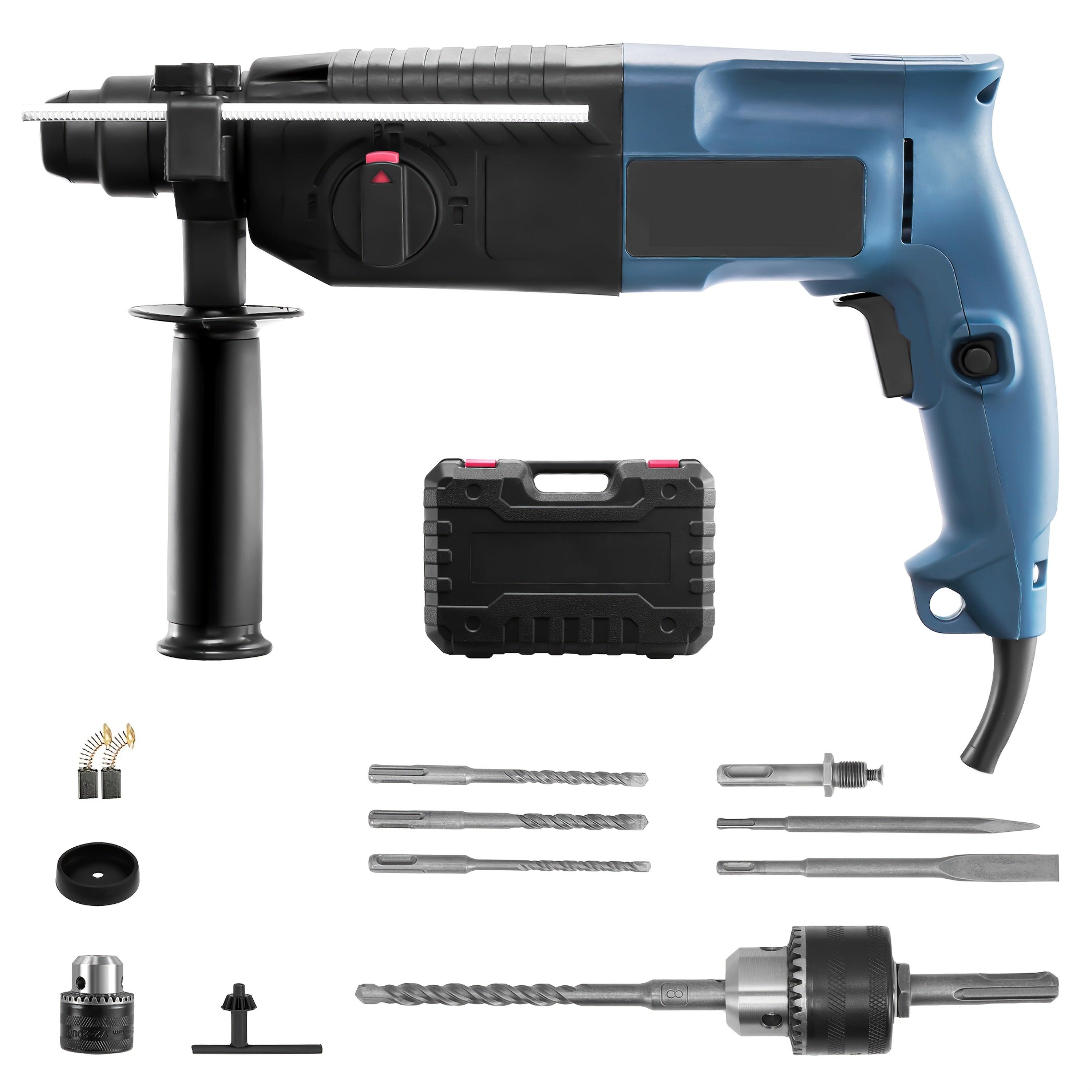 Drill 1500RPM Impact Drill Electric Screwdriver Electric Hammer Drill Mini Wireless Hand Drill, 3 Impact Drill Bits, 4 Operating Modes For Home Use For Tools & Home Improvement & Power Tools