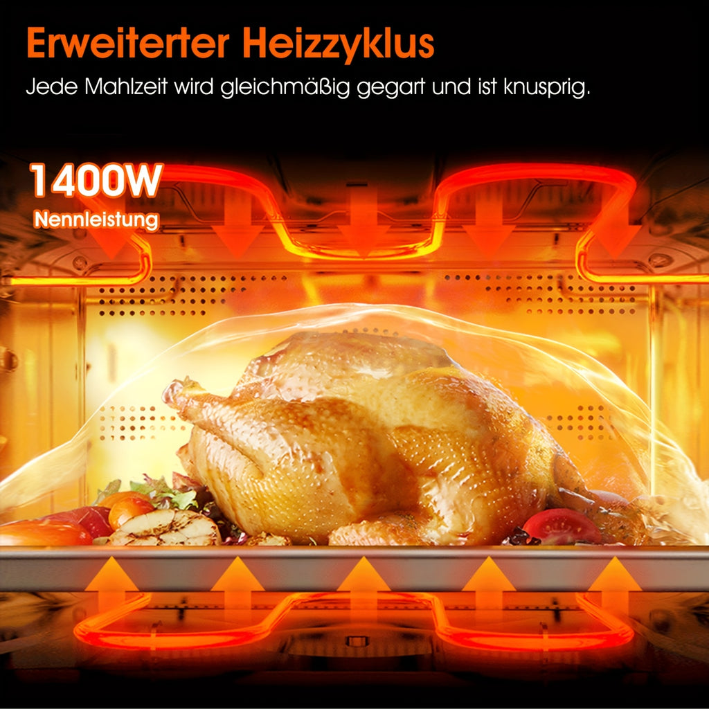Air Fryer 6L with LED Touchscreen – 1700W Oil-Free Cooker