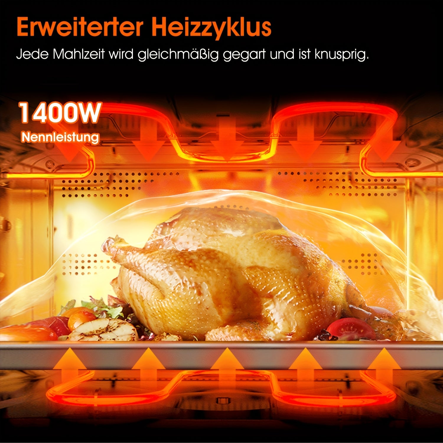 Air Fryer 6L with LED Touchscreen – 1700W Oil-Free Cooker