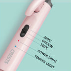 Hair Curling Wand CRASTS Unisex Adult , 9mm-25mm Teddy Bear Waves, Air Bangs, Mini 9mm 16mm 25mm Water Ripple Curls, 58W 220V Type C Plug, No Battery Required