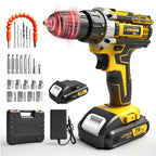 Drill Set Wireless . The New Impact Drill Is Equipped With A 3/8-inch Keyless Chuck And A Work Light