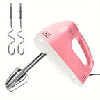 Mixer PANCERKA 7-Speed Handheld Electric Whisk Mixer - Durable Metal, 220V Plug, Multiple Color Options (White, Black, Yellow, Green, Pink, Blue), Perfect for Baking & Food Preparation, Kitchen Mixer | Modern Kitchen Mixer | Durabl