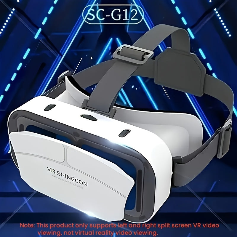 Headset 1pc VR 3D Virtual Reality - Adjustable VR Glasses with Comfort Fit Strap, Lightweight Design for Immersive Gaming, Movie Watching & VR Parks - No Electronics/Batteries Needed