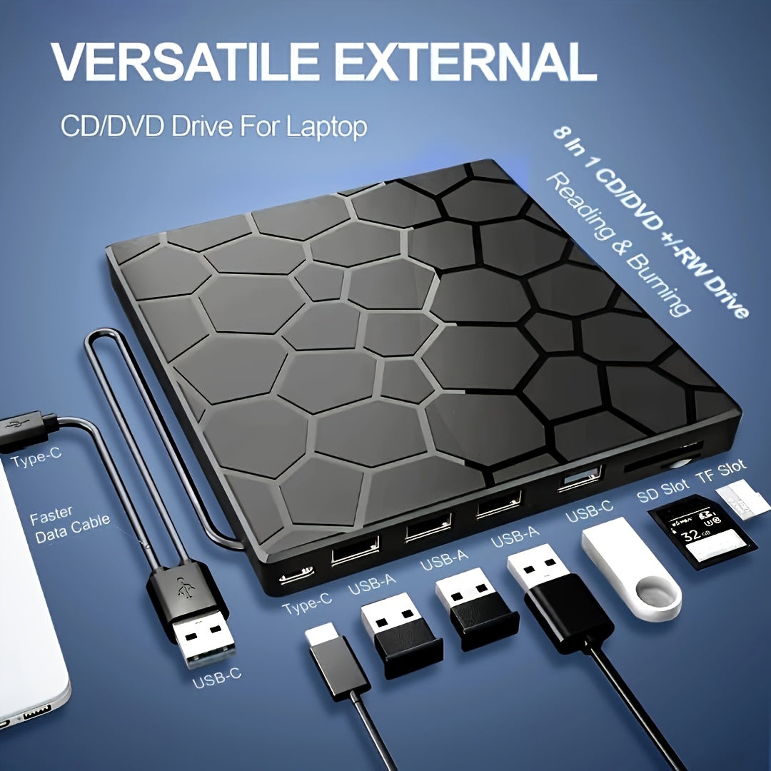 CD/DVD Drive for Laptop Ultra-Slim Portable External