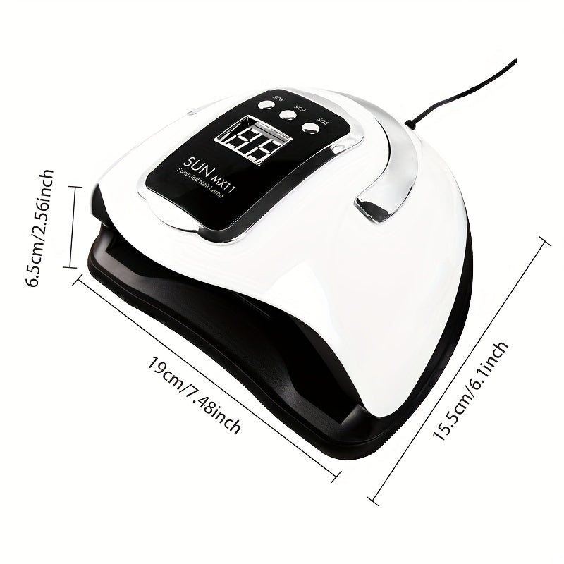 Nail Lamp Professional Quick-Dry /LED  - /LED Light Machine for Fast Gel Polish, LCD Display & Operation (Adapter-Free) - & Salon Use, Low-Power /Blue Light for -Free Nail Hardening, No Odor
