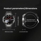 Smartwatch 2025 New GPS GT5  - 3.86cm HD Display, Wireless Calling, Over 100 Sports Modes, AI Voice Assistant, USB Charging, Compass Outdoor Fitness Tracker, Compatible with Android/for iPhone, Multi-Function Accesso