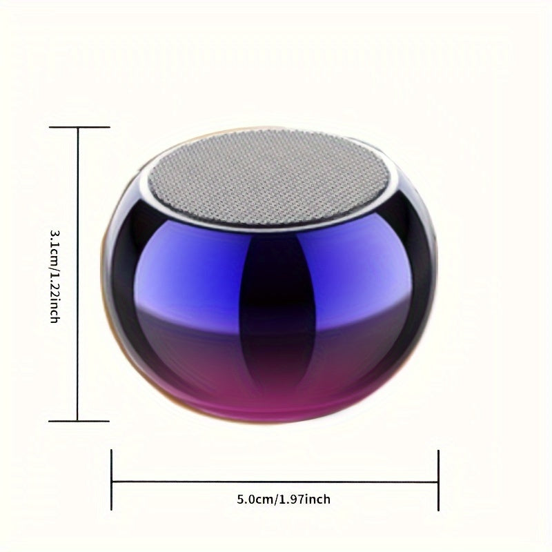 Speaker Mini  High appearance level Small steel cannon: Portable music player M3 wireless