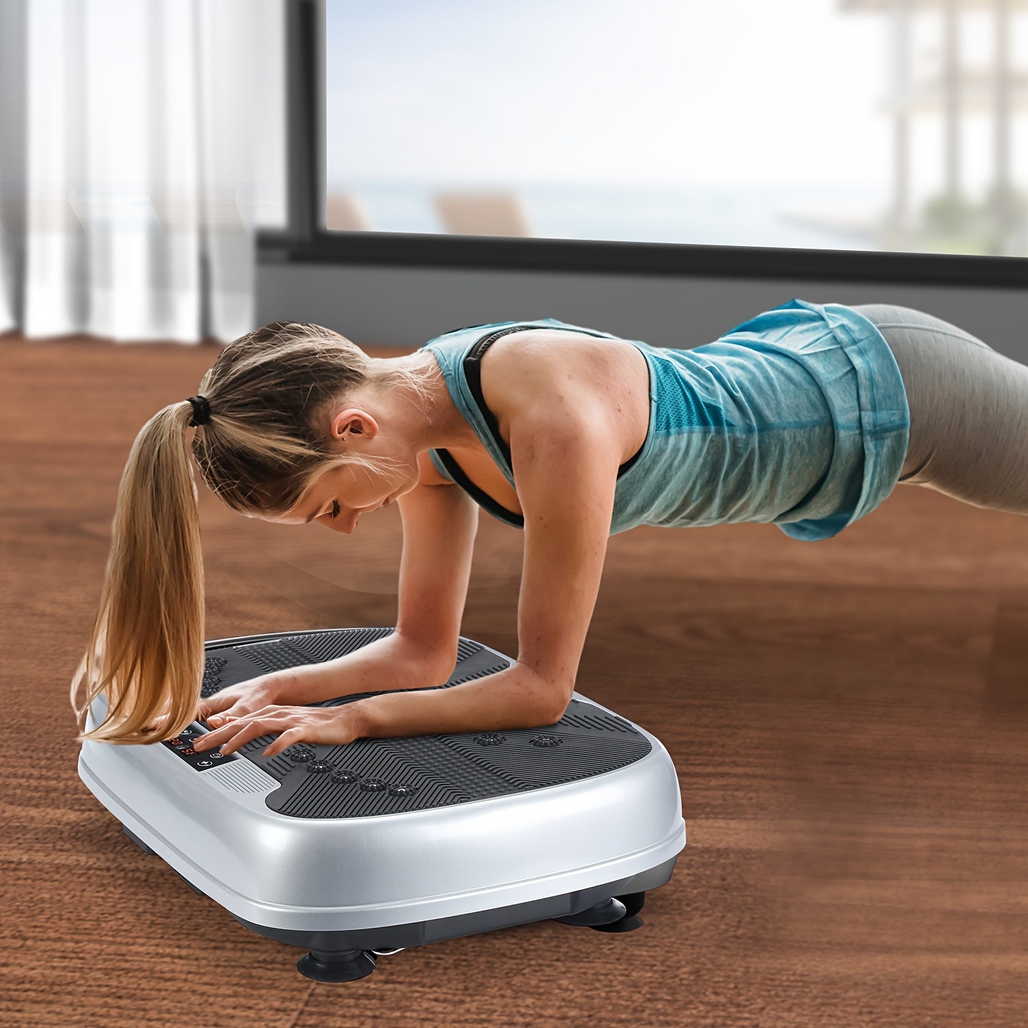 Vibration Plate with Electromagnetic Massage | 99 Speed Levels | Acupressure Foot Pad | Remote Control And Resistance Band Included | Silent Whole Body Burner for Home Fitness, Muscle Recovery, Balance Improvement,  Sma