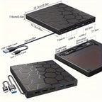 CD/DVD Drive for Laptop Ultra-Slim Portable External