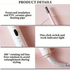 Hair Curling Wand CRASTS Unisex Adult , 9mm-25mm Teddy Bear Waves, Air Bangs, Mini 9mm 16mm 25mm Water Ripple Curls, 58W 220V Type C Plug, No Battery Required