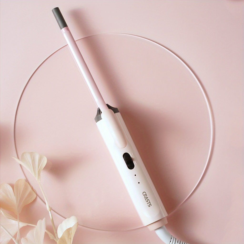 Hair Curling Wand CRASTS Unisex Adult , 9mm-25mm Teddy Bear Waves, Air Bangs, Mini 9mm 16mm 25mm Water Ripple Curls, 58W 220V Type C Plug, No Battery Required