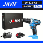 Screwdriver 1 Set JAVN 20V Cordless Drill Electric Screwdriver, Mini Wireless Power Driver DC Lithium-Ion Battery 3/8-Inch
