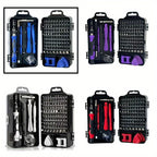 Screwdriver Set 115in 1 Professional , Strong Magnetic Multi-functional Tool Kit with Shaped Drill Bits, Rust Resistant Metal Finish, One-Way Head Style, Ideal for Mechanics - No Assembly Required