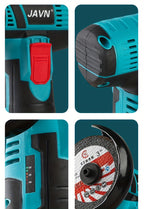 JAVN 12V Cordless Angle Grinder - 19500 RPM Powerful Electric Grinding & Polishing Machine