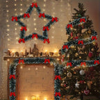 Garland 7.92meter Vintage Tinsel Christmas  with Red Bows