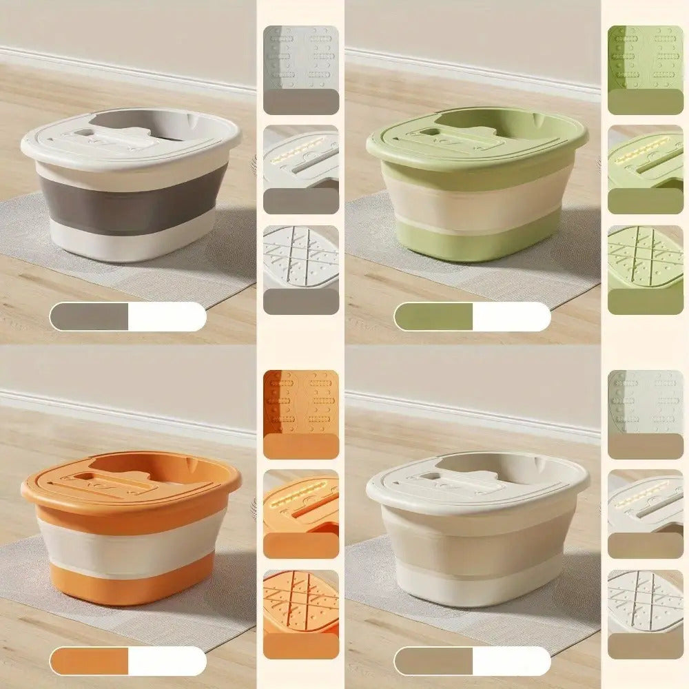 Foot Spa Bath Tub Portable Folding  with Built-In Massager - not electric