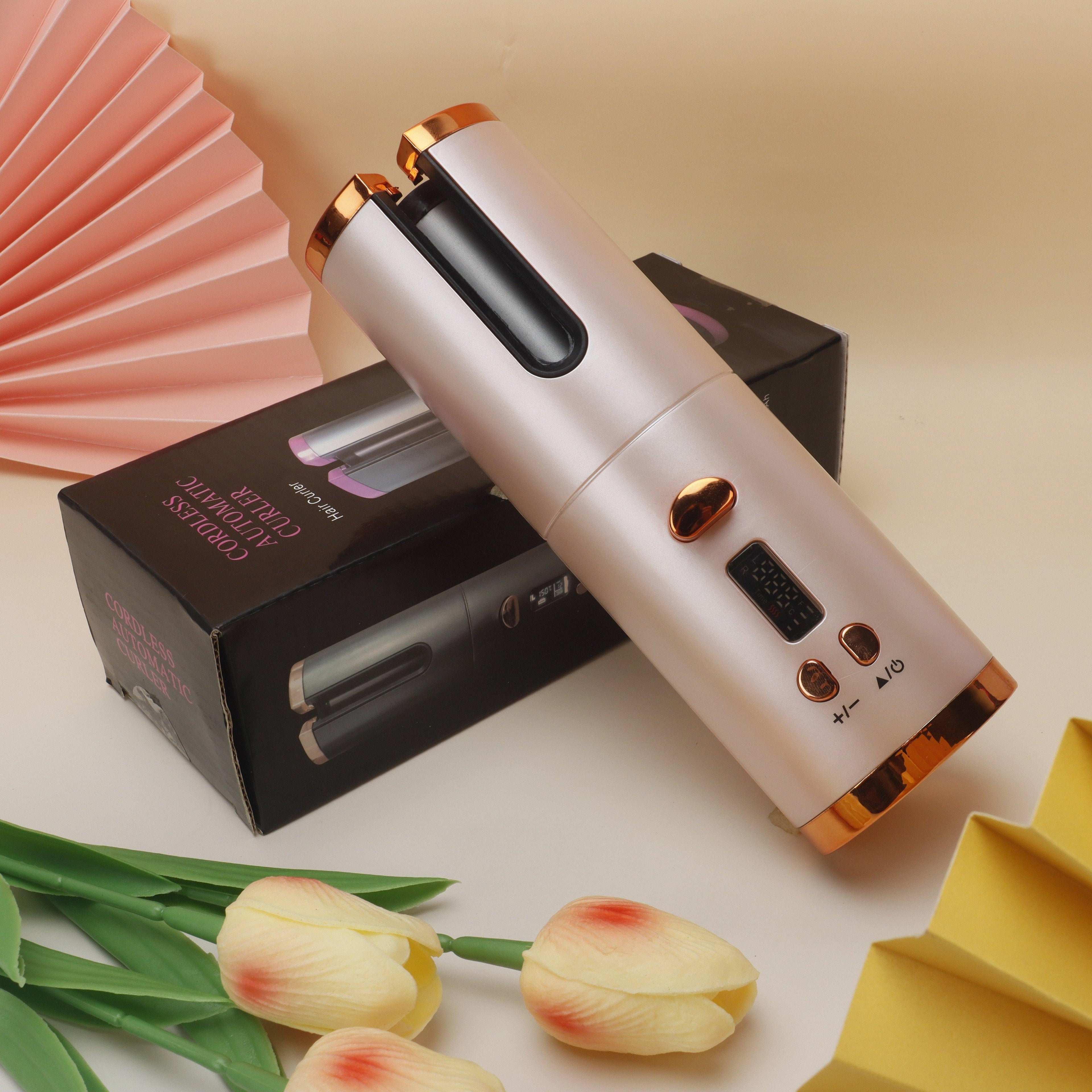 Hair Curler 1 Automatic  for Marvelous Locks - Fast Charging USB, Ceramic, 5 Heat Settings Tangle-Free - Perfect for Styling and Special Occasions, Includes Elegant Gift Box