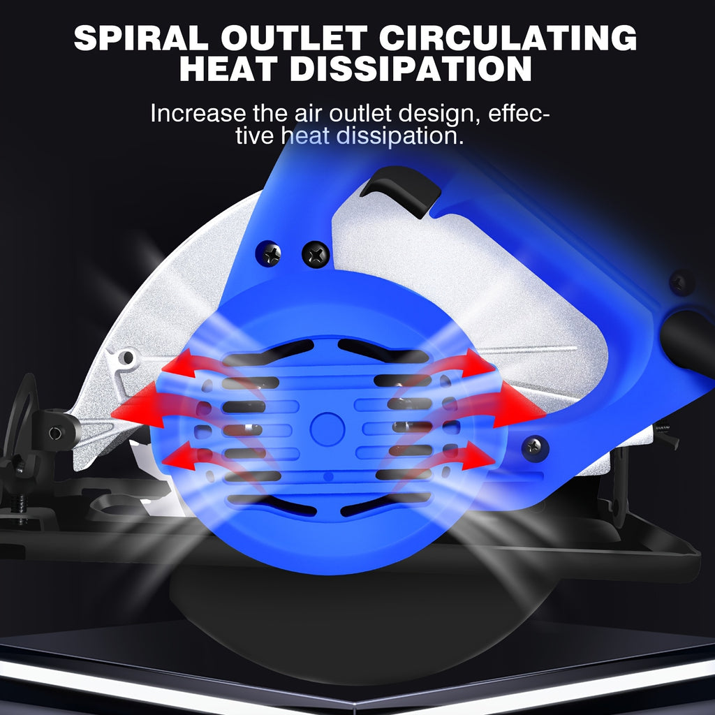 Saw Circular Compact Electric  Saw, 1500W, 7-1/2 Inch Adjustable Cutting Depth,