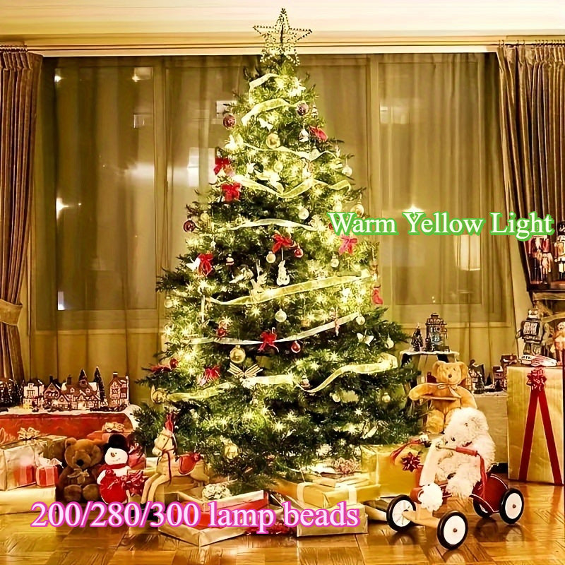 Lights 1pc 200/280/300 LED Christmas , Christmas Tree Decoration Outdoor String Lights Indoor String Lights, with 8 Lighting Modes, Christmas Decoration String Lights Holiday Decoration, with Remote Control, Suitable for Indoo