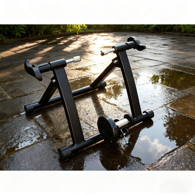 Bike Trainer Stand Indoor/Outdoor  with Adjustable Resistance & Sturdy Frame