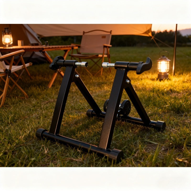 Bike Trainer Stand Indoor/Outdoor  with Adjustable Resistance & Sturdy Frame