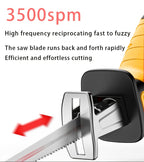 Saw Machine ONLY The Wireless Electric Reciprocating Saw Multifunctional Reciprocating Saw Kit Is Suitable for Cutting Wood/metal/PVC, with A Safety Lock Reciprocating Cutting Saw Scene for Cutting Wood And Metal., Cordless Recip